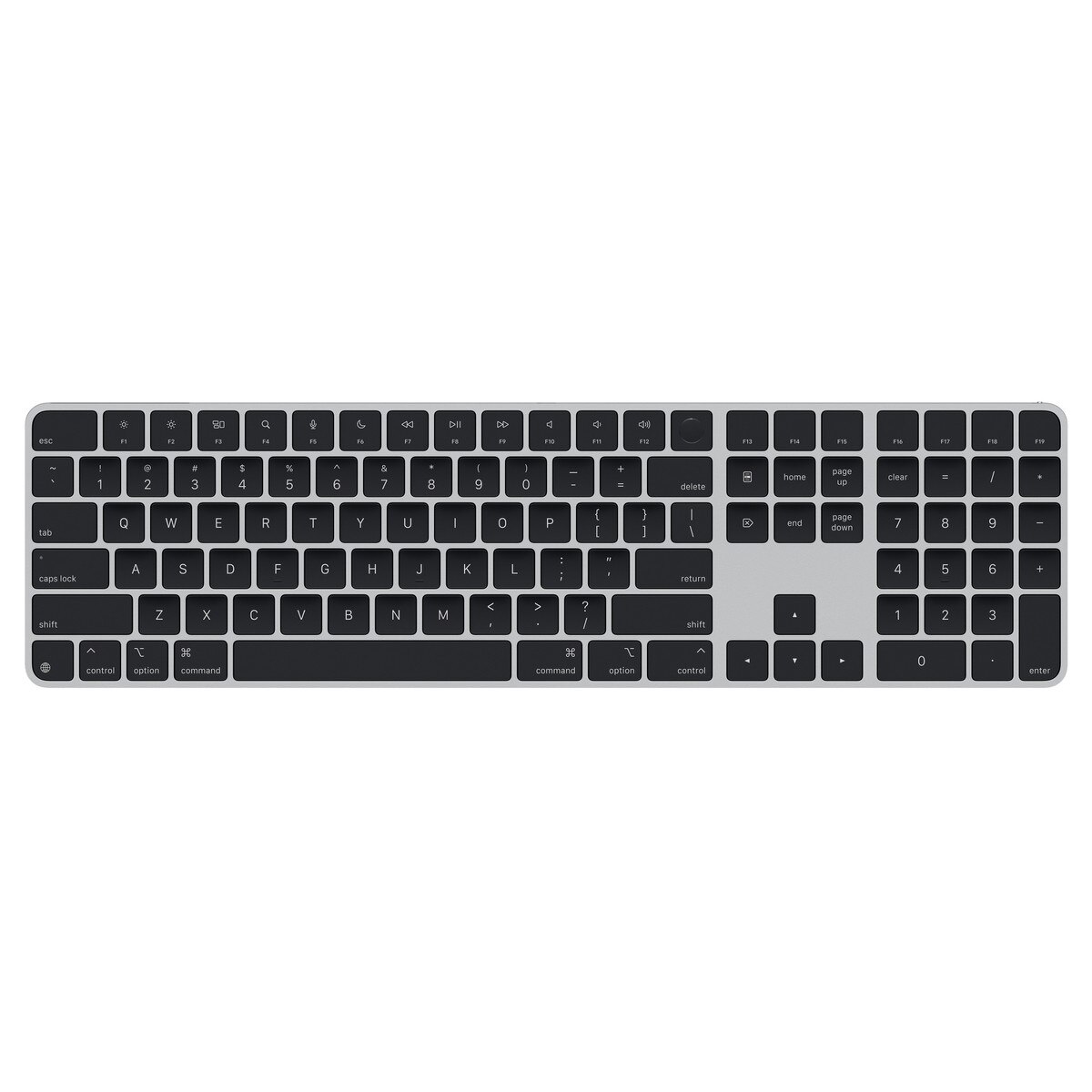 Magic Keyboard with Touch ID and Numeric Keypad for Mac models with Apple silicon - US English - Black Keys(USB-C)